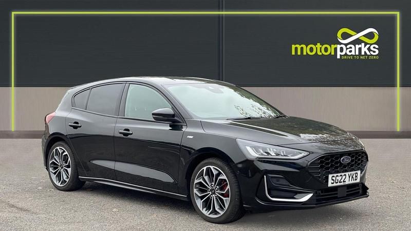 Black Used 2022 Ford Focus ST-Line Hatchback | £15,335 (Fair price) - Image 1/4
