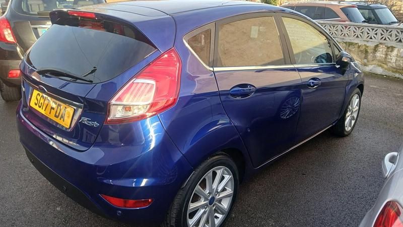 Used Ford Fiesta Titanium 2017 Blue Hatchback