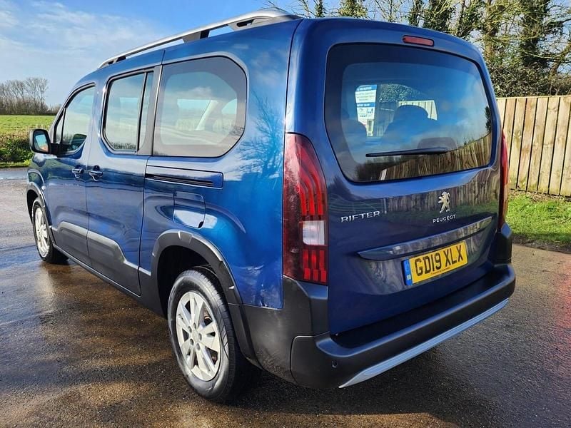 Used Peugeot Rifter Allure 110 HP (80 kW) 2019 Blue MPV