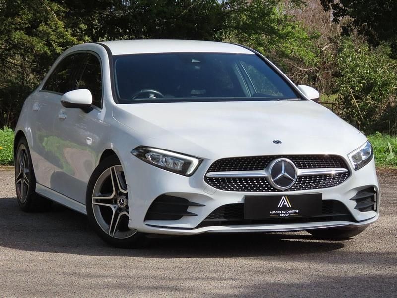 Used Mercedes A200 AMG line 163 HP (119 kW) 2020 White Hatchback