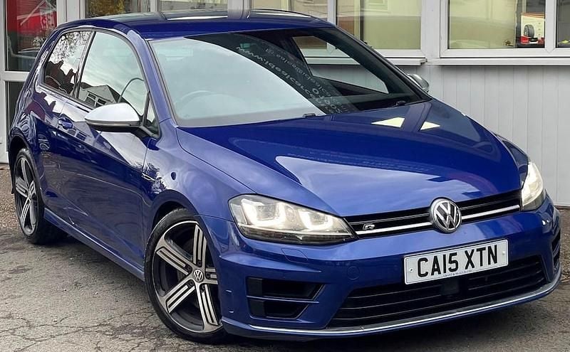Used VW Golf VII R 2015 Blue Hatchback
