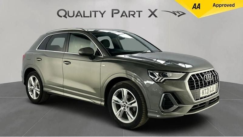 Grey Used 2021 Audi Q3 S-Line SUV | £20,000 (Good price) - Image 1/4
