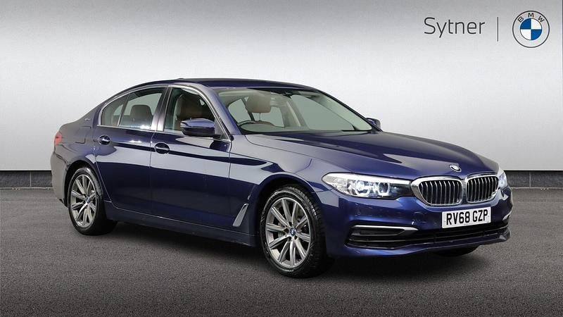 Used BMW 530e Sport Line 249 HP (183 kW) 2018 Blue