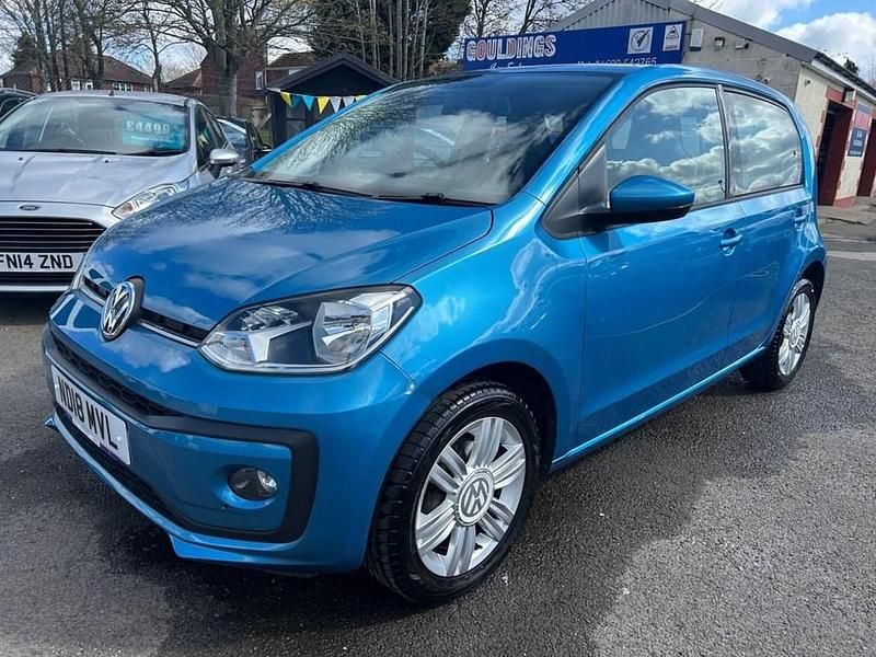 Begagnad VW up! high up! 75 HK (55 kW) 2018 Blå Halvkombi