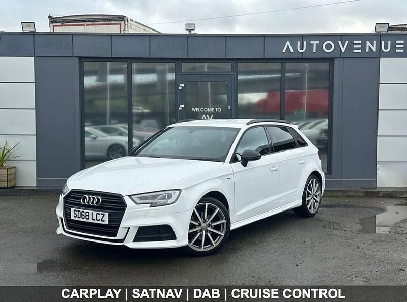 Used Audi A3 Sportback Black Edition 116 HP (85 kW) 2018 White Hatchback