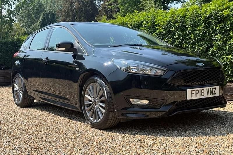 Black Used 2018 Ford Focus ST-Line Hatchback | £7,695 (Good price) - Image 1/1