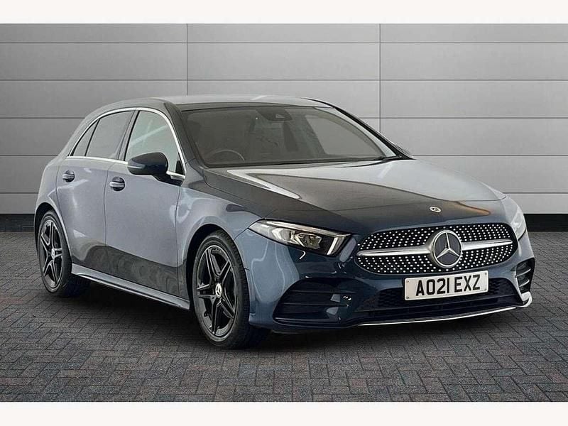 Blue Used 2021 Mercedes A180 AMG line Hatchback | £18,990 (Fair price) - Image 1/4