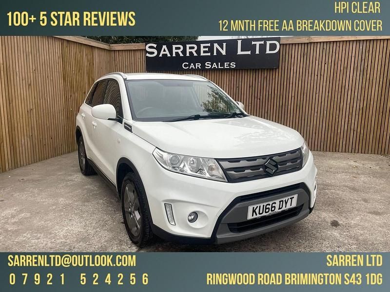 White Used 2017 Suzuki Vitara SZ-T SUV | £7,495 (Fair price) - Image 1/4