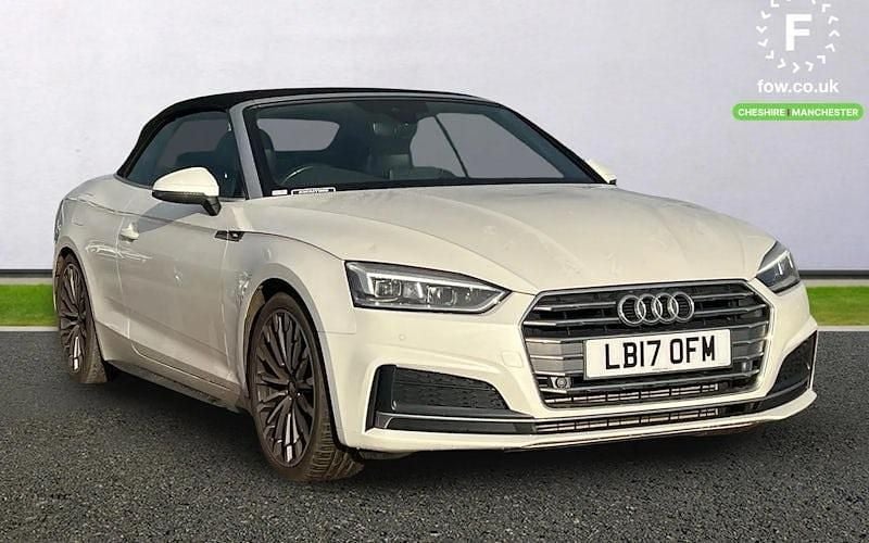 White Used 2017 Audi A5 Cabriolet S-Line Cabriolet | £16,799 (Fair price) - Image 1/4