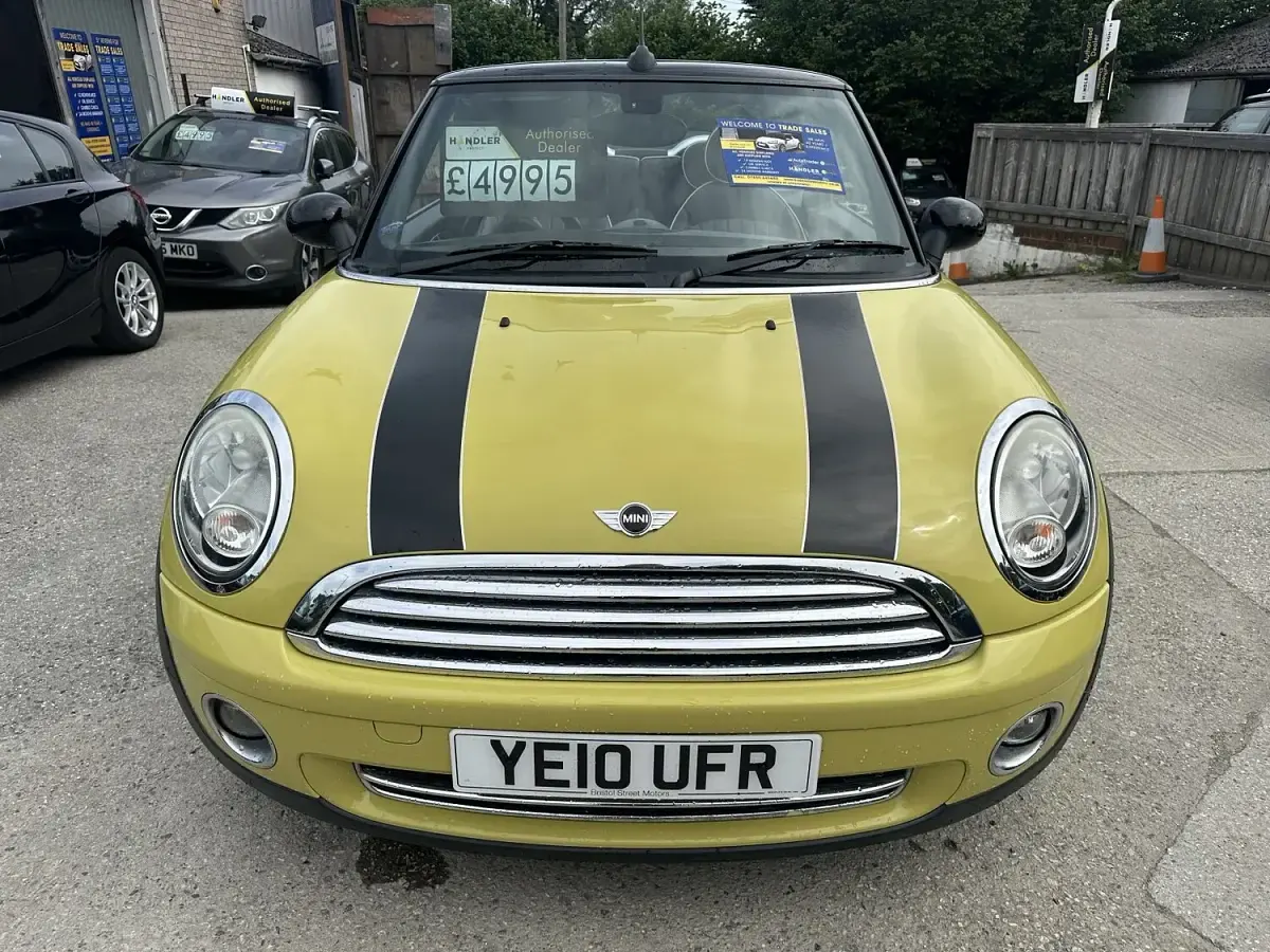 Used Mini Cooper Cabriolet 2010 Yellow Cabriolet