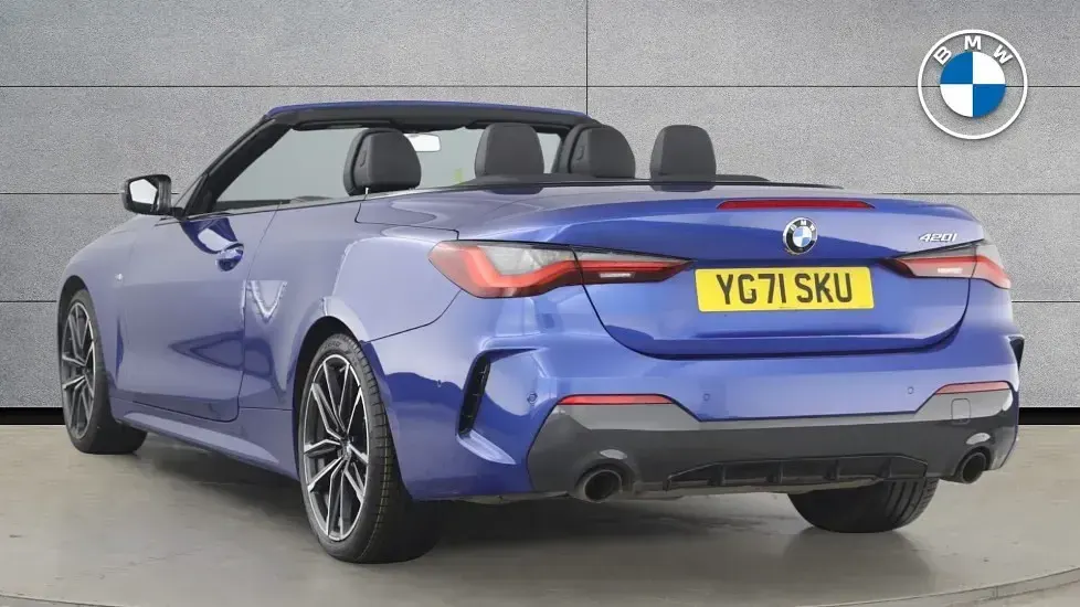 Used BMW 420 M Sport 181 HP (133 kW) 2021 Blue Cabriolet