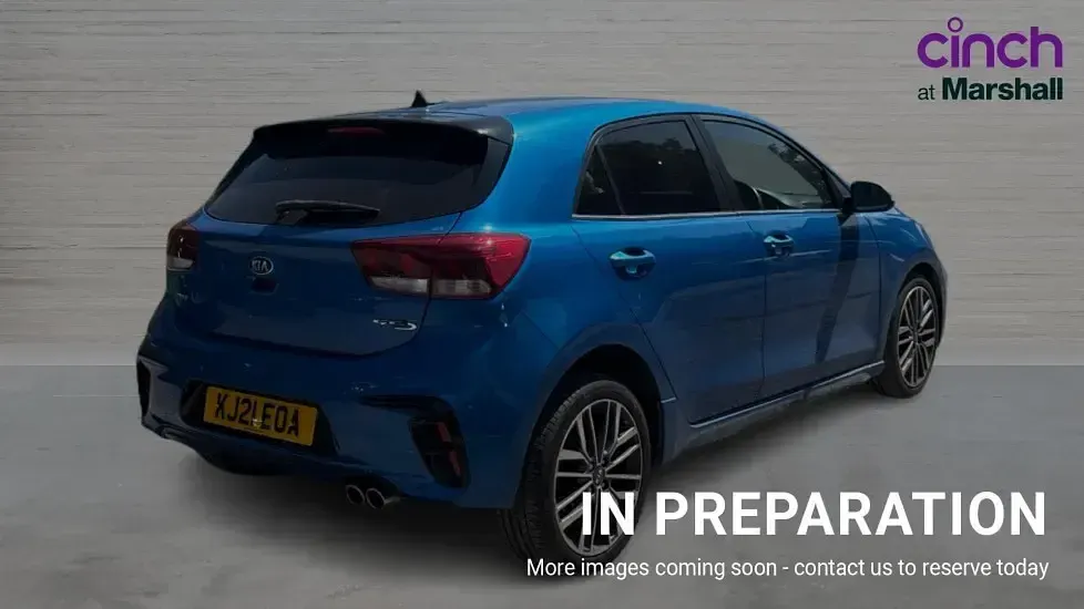 Used Kia Rio GT-Line S 118 HP (86 kW) 2021 Blue Hatchback