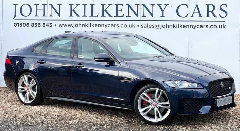 Used Jaguar XF S 300 HP (220 kW) 2016 Blue Sedan