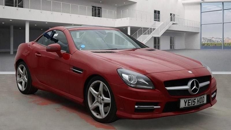 Red Used 2015 Mercedes SLK250 AMG Cabriolet | £10,999 (Fair price) - Image 1/4