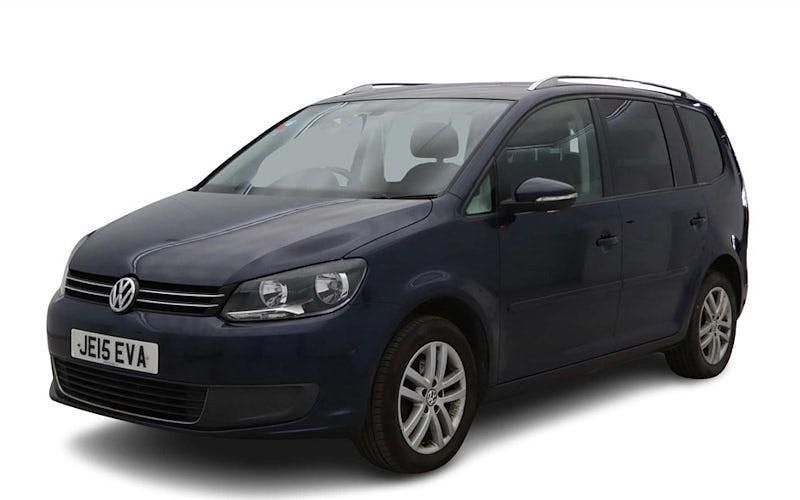 Used VW Touran SE 105 HP (77 kW) 2015 Blue MPV
