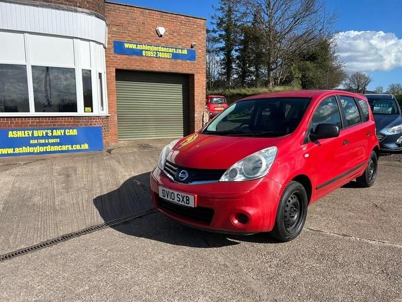 Used Nissan Note Visia 90 HP (66 kW) 2010 Red Hatchback