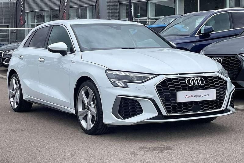 White Used 2023 Audi A3 S-Line Hatchback | £20,507 (Fair price) - Image 1/4