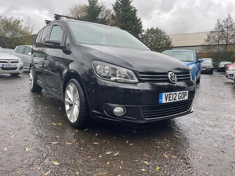 Used VW Touran SE 105 HP (77 kW) 2012 Black MPV