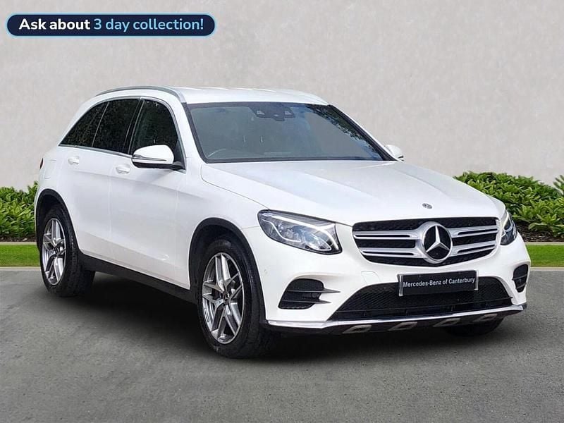 White Used 2018 Mercedes GLC220 AMG line Estate | £18,862 (Fair price) - Image 1/4
