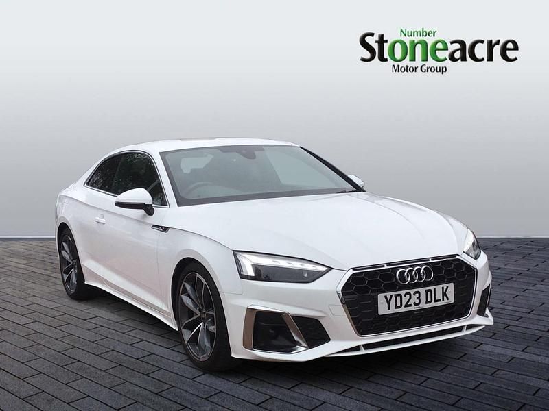 White Used 2023 Audi A5 S-Line Coupe | £27,500 (Good price) - Image 1/4