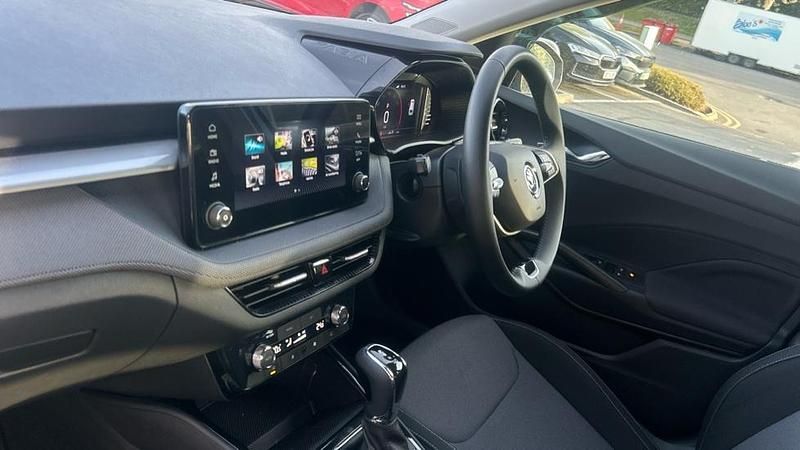 Used Skoda Fabia Design Edition 116 HP (85 kW) 2024 Race blue metallic black magic pearl effect Hatchback