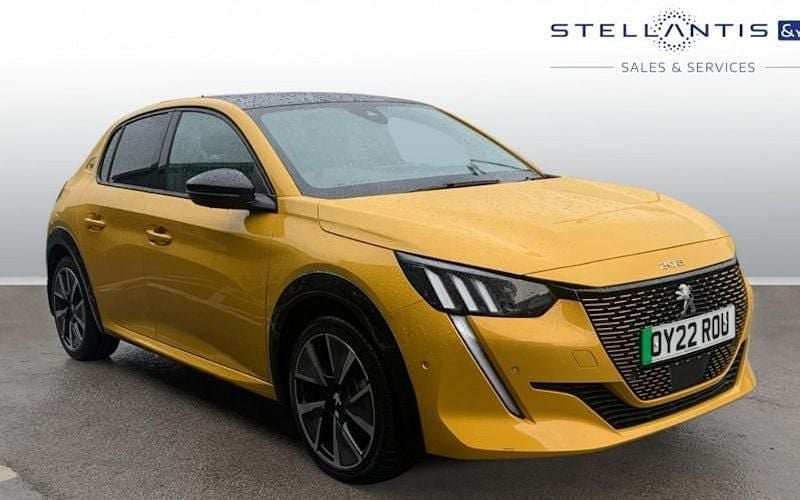 Used Peugeot e-208 GTi 100 kW (136 HP) 2022 Yellow Hatchback