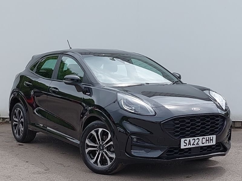 Black Used 2022 Ford Puma ST-Line Hatchback | £15,698 (Fair price) - Image 1/4