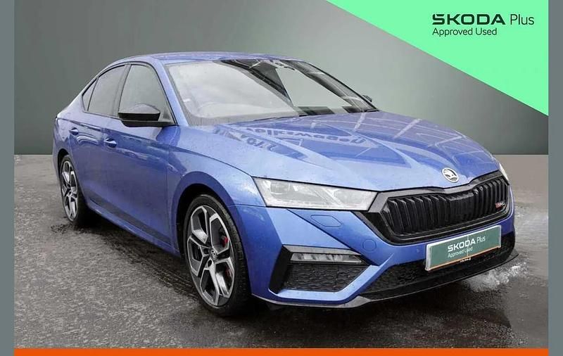 Race blue metallic Used 2023 Skoda Octavia vRS Hatchback | £24,795 (A bit pricey) - Image 1/4
