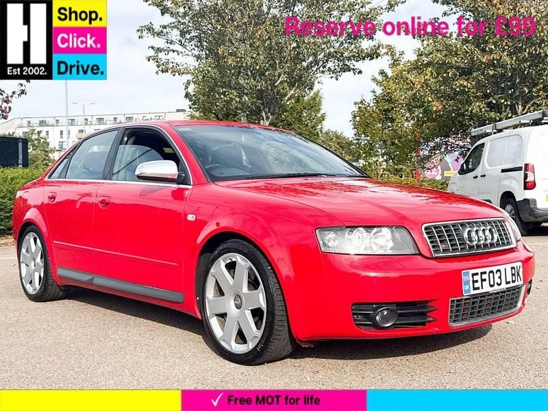Red Used 2003 Audi S4 Sedan | £7,800 - Image 1/3