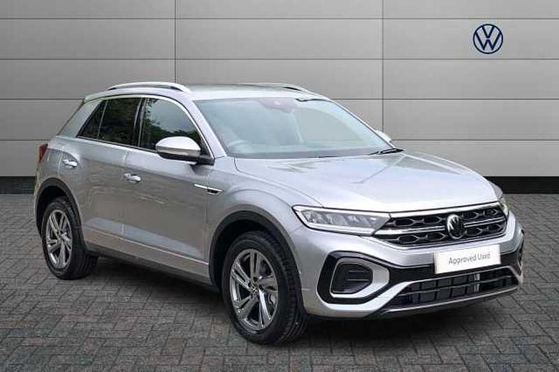 Silver Used 2025 VW T-Roc R-line SUV | £27,447 (Fair price) - Image 1/4