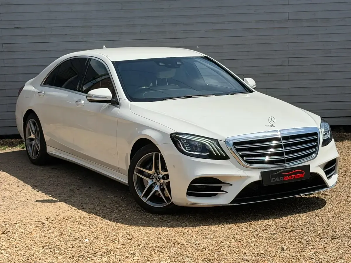 Used Mercedes S350 AMG line 2019 White Sedan