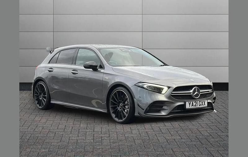 Grey Used 2021 Mercedes A35 AMG Premium Plus Hatchback | £27,495 (Fair price) - Image 1/4