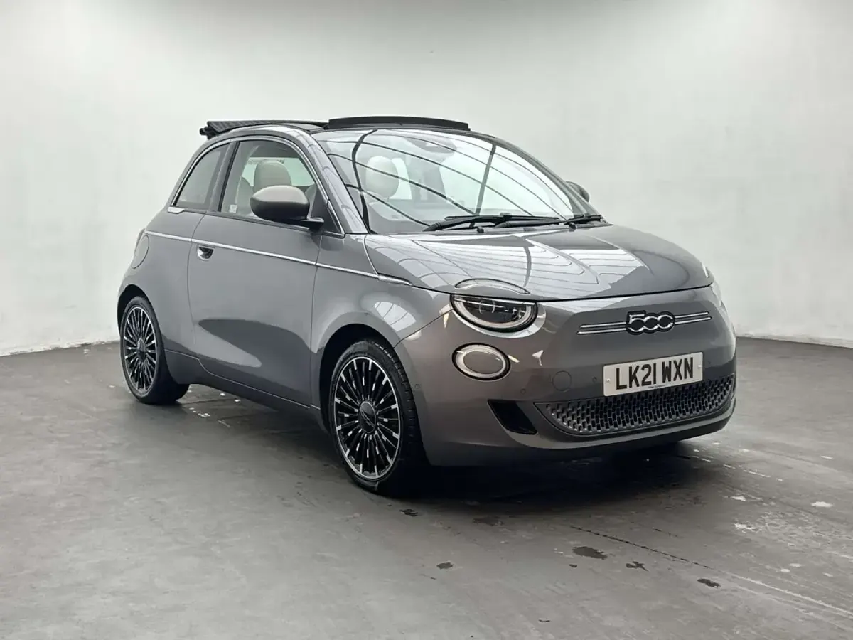 Used Fiat 500e La Prima 86 kW (118 HP) 2021 Grey Cabriolet