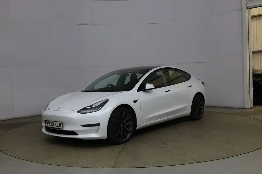 Used Tesla Model 3 Performance 461 kW (627 HP) 2020 White Sedan