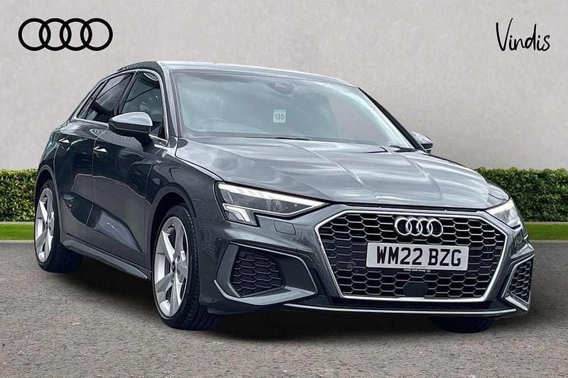 Grey Used 2022 Audi A3 S-Line Hatchback | £19,900 (Fair price) - Image 1/4