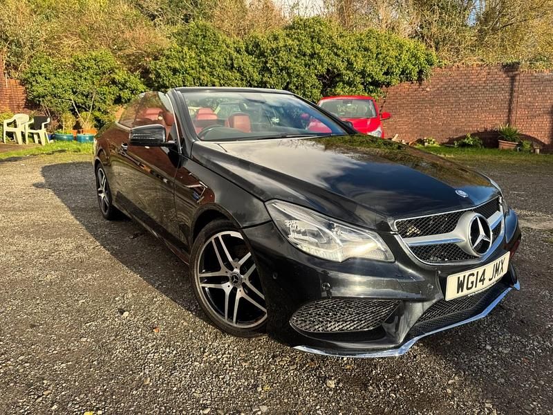Black Used 2014 Mercedes E220 AMG Cabriolet | £8,495 (Fair price) - Image 1/4