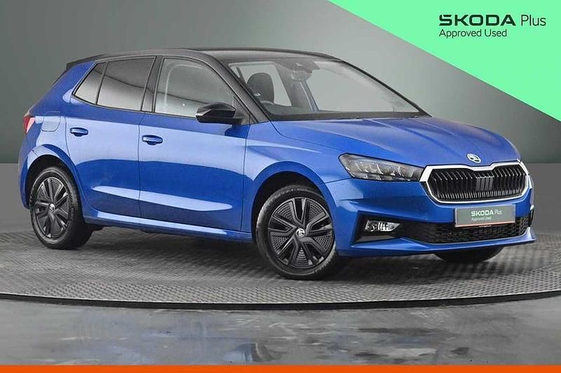 Used Skoda 110 R Colour Edition 81 HP (59 kW) 2023 Race blue metallic black body / magic pearl effect roof Hatchback