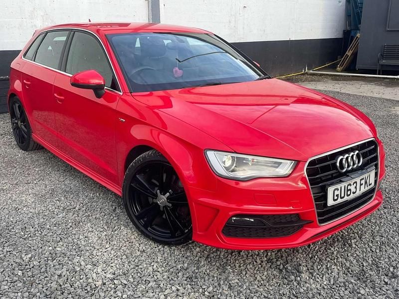 Used Audi A3 Sportback S-Line 2013 Red Hatchback
