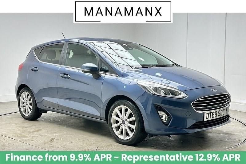 Blue Used 2019 Ford Fiesta Titanium Hatchback | £9,180 (Fair price) - Image 1/3