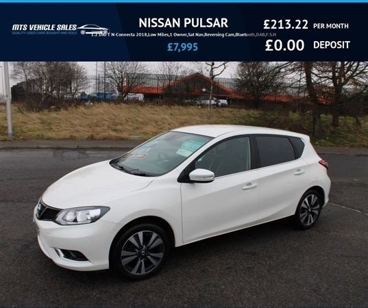 White Used 2018 Nissan Pulsar N-Connecta Hatchback | £7,995 (Fair price) - Image 1/1
