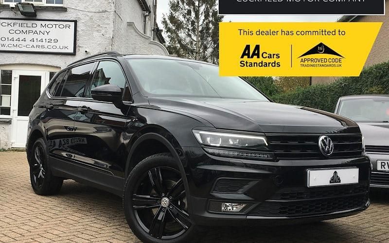 Black Used 2021 VW Tiguan Allspace SEL SUV | £20,999 (Fair price) - Image 1/4