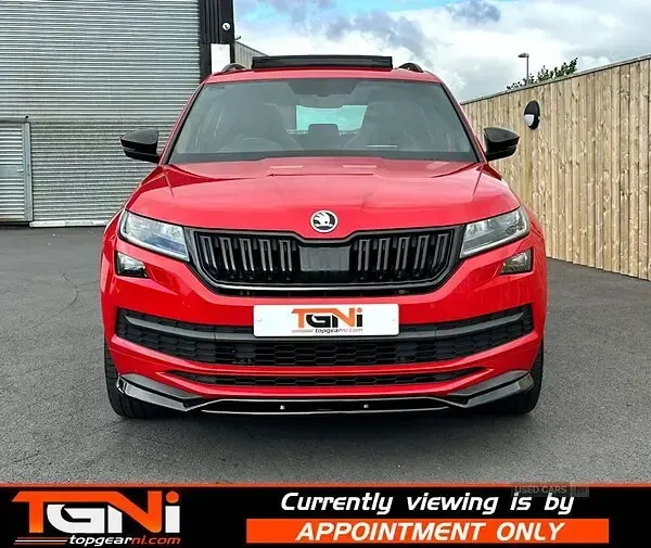 Used Skoda Kodiaq SportLine 190 HP (139 kW) 2018 Red SUV