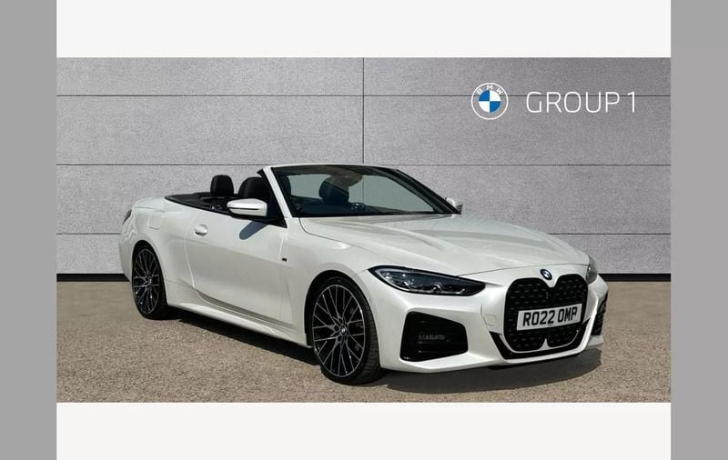 White Used 2022 BMW 420 M Sport Cabriolet | £31,495 (Fair price) - Image 1/4