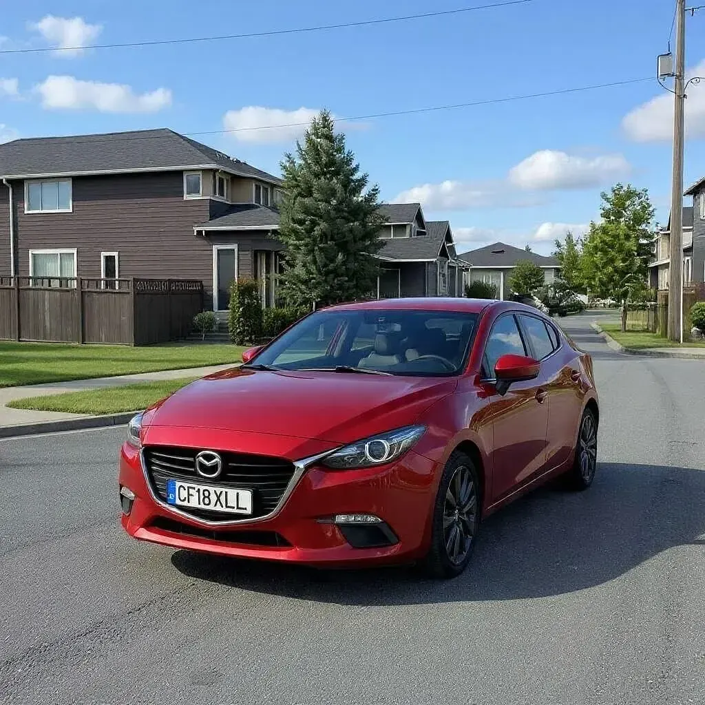 Begagnad Mazda 3 121 HK (88 kW) 2018 Röd Halvkombi