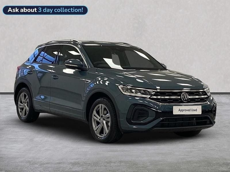 Blue New 2025 VW T-Roc R-line SUV | £27,877 (Fair price) - Image 1/4