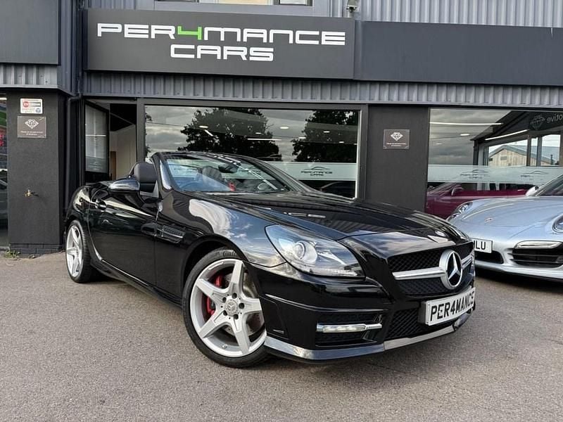 Black Used 2014 Mercedes SLK250 AMG Cabriolet | £10,990 (Fair price) - Image 1/4