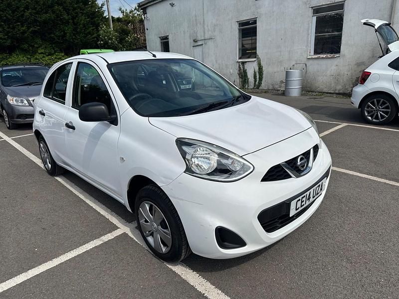 White Used 2014 Nissan Micra Visia Hatchback | £5,499 (Expensive) - Image 1/4