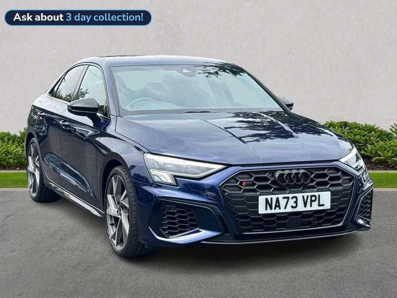 Blue Used 2024 Audi S3 Black Edition Sedan | £38,323 (Fair price) - Image 1/4