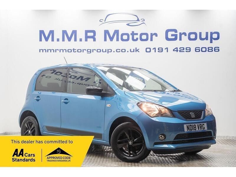 Used Seat Mii Design 75 HP (55 kW) 2018 Blue Hatchback