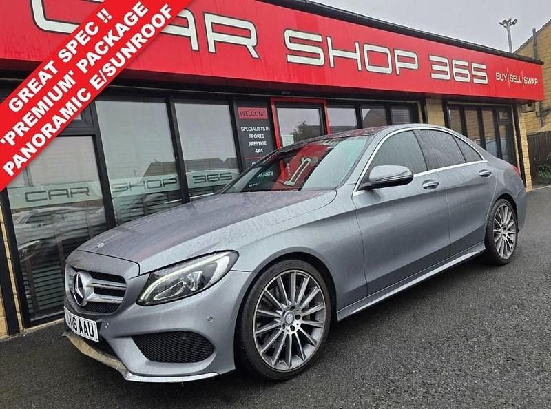 Silver Used 2016 Mercedes C250 AMG Line Premium Sedan | £12,490 (Fair price) - Image 1/4